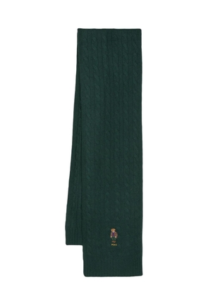 Polo Ralph Lauren Polo Bear cable-knit scarf - Green