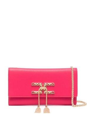 Elisabetta Franchi tassel-detail clutch bag - Pink