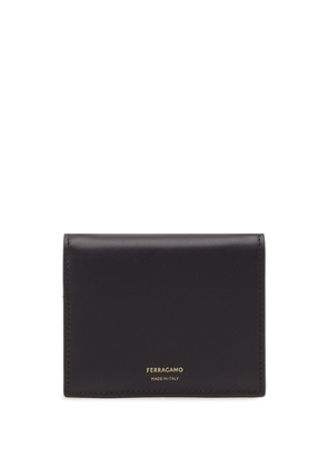 Ferragamo logo-stamp leather wallet - Black