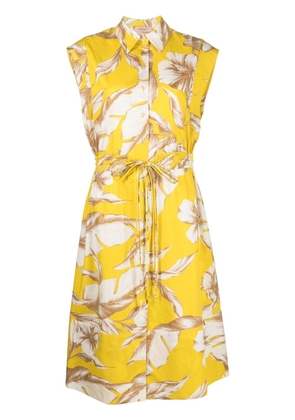 TWINSET floral-print sleeveless midi Dres - Yellow