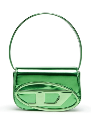 Diesel 1DR mirrored-finish shoulder bag - Green