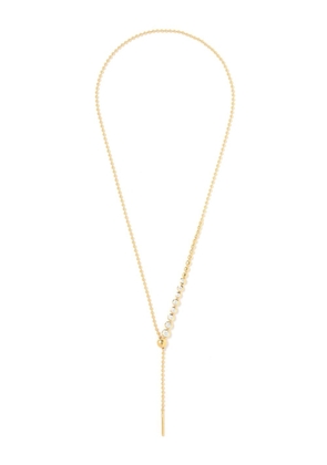 Missoma cubic-zirconia beaded lariat necklace - Gold