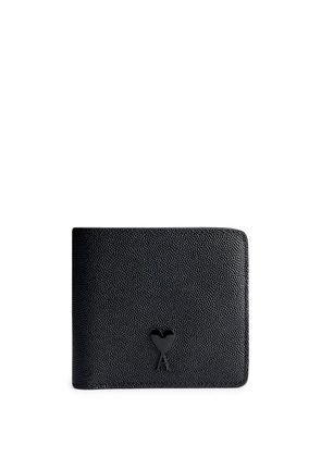 AMI Paris bi-fold logo-plaque wallet - Black