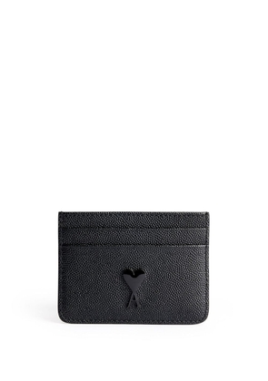 AMI Paris Ami De Coeur textured cardholder - Black