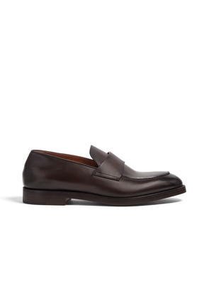 Dark Brown Leather Torino Loafers