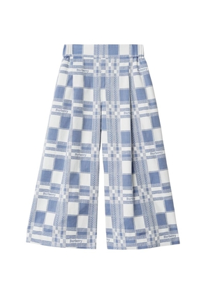Burberry Kids Check Wide-Leg Trousers (3-14 Years)