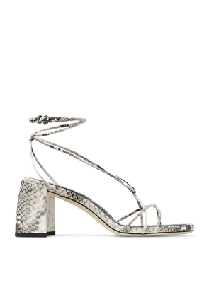 Jimmy Choo Onyxia 75 Leather Strappy Heeled Sandals