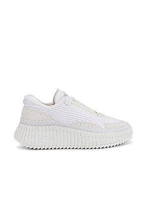 Chloe Nama Low Top Sneakers in White - White. Size 40 (also in 41, 42).