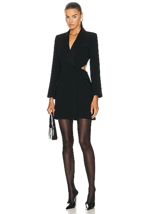 SIMKHAI Wilma Cut Out Shawl Blazer Dress in Black - Black. Size 2 (also in ).