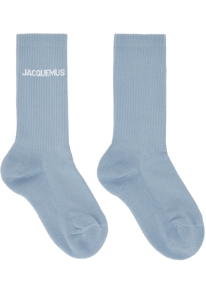 JACQUEMUS Blue Le Papier 'Les Chaussettes Jacquemus' Socks