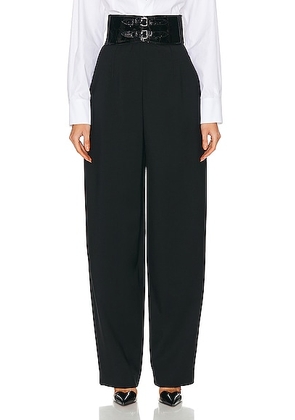 ALAÏA Belted Pants in Noir - Black. Size 40 (also in ).