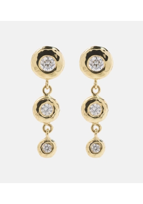 Octavia Elizabeth Nesting Gem 18kt gold drop earrings with diamonds