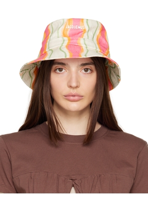 JACQUEMUS Multicolor Le Raphia 'Le Bob Gadjo' Beach Hat