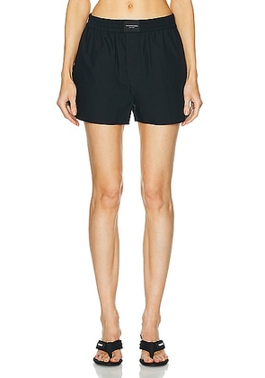 Alexander Wang Classic Boxer Short in Black - Black. Size M (also in XS).