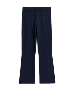 Cashmere Knitted Trousers - Blue