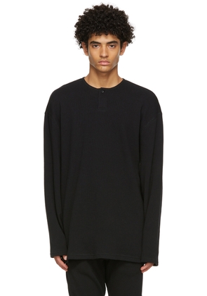 Fear of God ESSENTIALS Black Thermal Henley