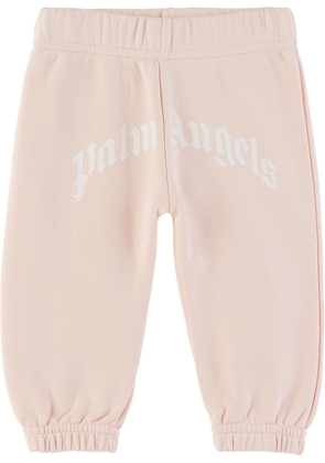 Palm Angels Baby Pink Printed Lounge Pants