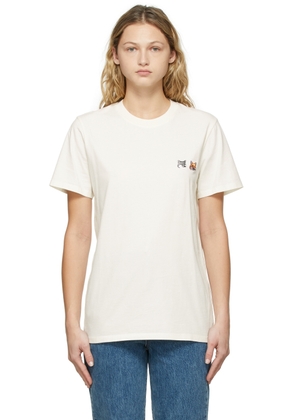 Maison Kitsuné Off-White Double Fox Head Patch T-Shirt