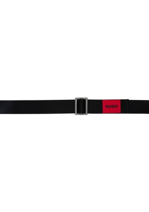Hugo Black Logo Belt