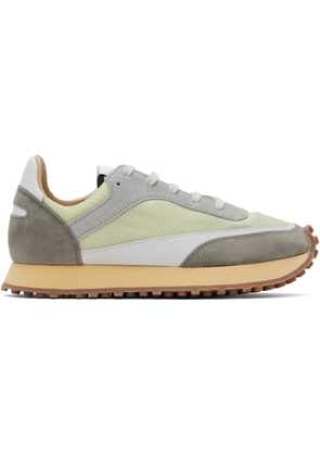 Spalwart Green & Gray Tempo Low Transparent Sneakers