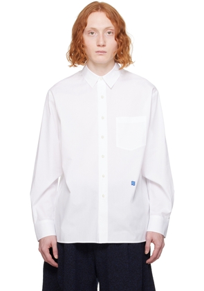 ADER error White Significant Button Long Sleeve Shirt