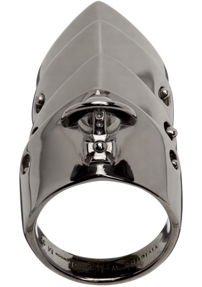 Vivienne Westwood Gunmetal Armour Ring