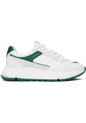 Axel Arigato White & Green Rush Sneakers