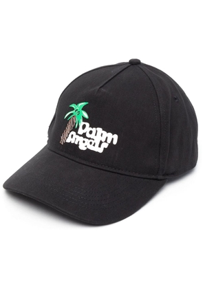 Palm Angels Sketchy logo-print baseball cap - Black