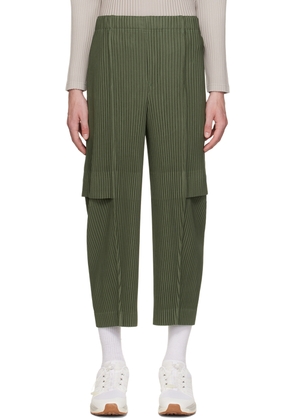 HOMME PLISSÉ ISSEY MIYAKE Green Loose Fit Cargo Pants