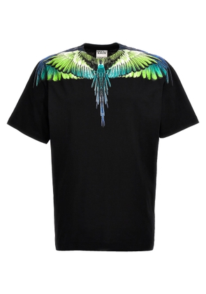 Marcelo Burlon Icon Wings Crewneck, Cotton T-Shirt With Print