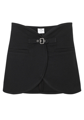 Courrèges Ellipse Twill Mini Skirt