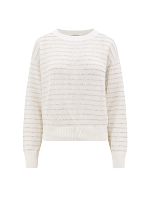 Brunello Cucinelli Cotton Sweater With Lurex Detail