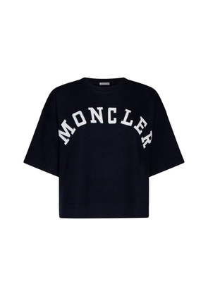Moncler Logo Printed Cropped T-Shirt