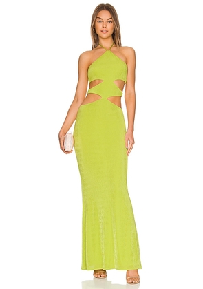 Katie May x REVOLVE Sloane Gown in Yellow. Size M.