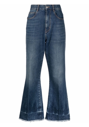 Stella McCartney The '90s cropped flared jeans - Blue