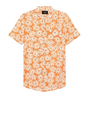 ROLLA'S Bon Flower Shirt in Orange. Size S.