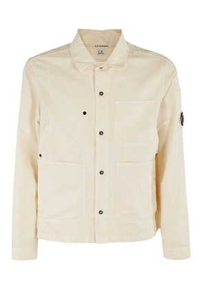 C.p. Company Cotton Linen Overshirt