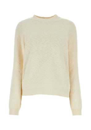 Maison Margiela Ivory Cotton Blend Sweater