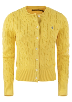 Polo Ralph Lauren Plaited Cardigan With Long Sleeves