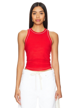 PISTOLA Blake Top in Red. Size M, S, XS.