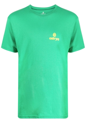 Ostrya logo-print round-neck T-shirt - Green