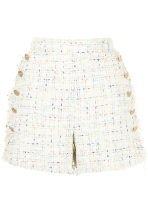 Edward Achour Paris tweed-style sailor shorts - Multicolour