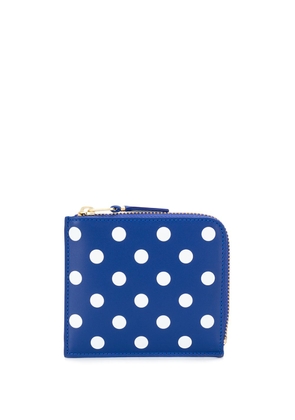 Comme Des Garçons Wallet dotted pattern wallet - Blue