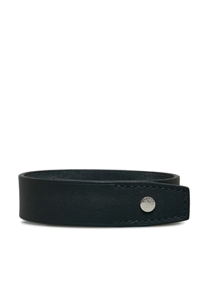 Hermès Pre-Owned 2016 pre-owned wide leather bracelet - Black
