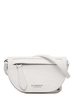 Burberry Pre-Owned mini Olympia crossbody bag - White