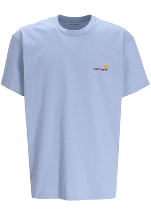 Carhartt WIP S/S American Script organic-cotton T-shirt - Blue