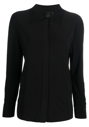 Norma Kamali plain long-sleeve shirt - Black