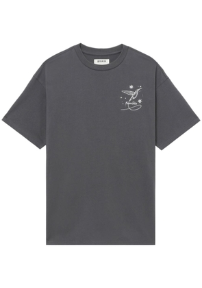 Musium Div. logo-embroidered layered T-shirt - Grey