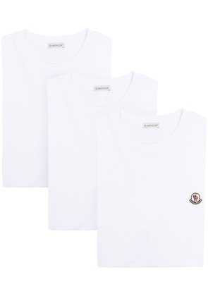 Moncler logo-patch short-sleeve T-shirt - White
