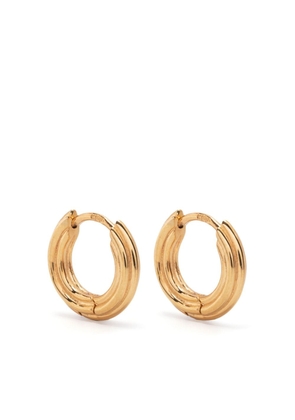 Missoma small ridge hoop earrings - Gold